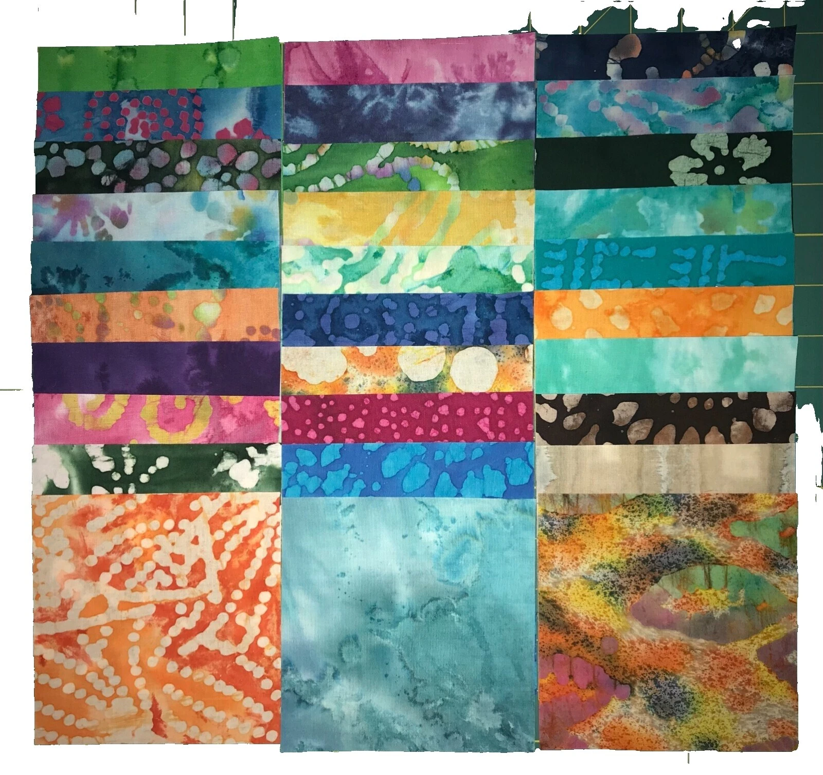 Batik Sewing Craft Fabric Squares