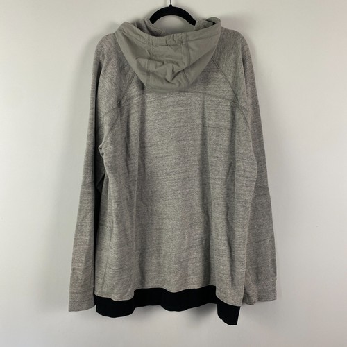 American Eagle Hoodie Mens XLT XL Tall Gray Spellout Pullover - Picture 6 of 10