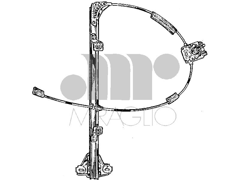 MIRAGLIO 30/208 Alzavetro Destro Manuale Iveco Daily 2000-2011