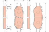 TRW GDB4602 Bremsbelagsatz, Scheibenbremse For Cadillac Chevrolet