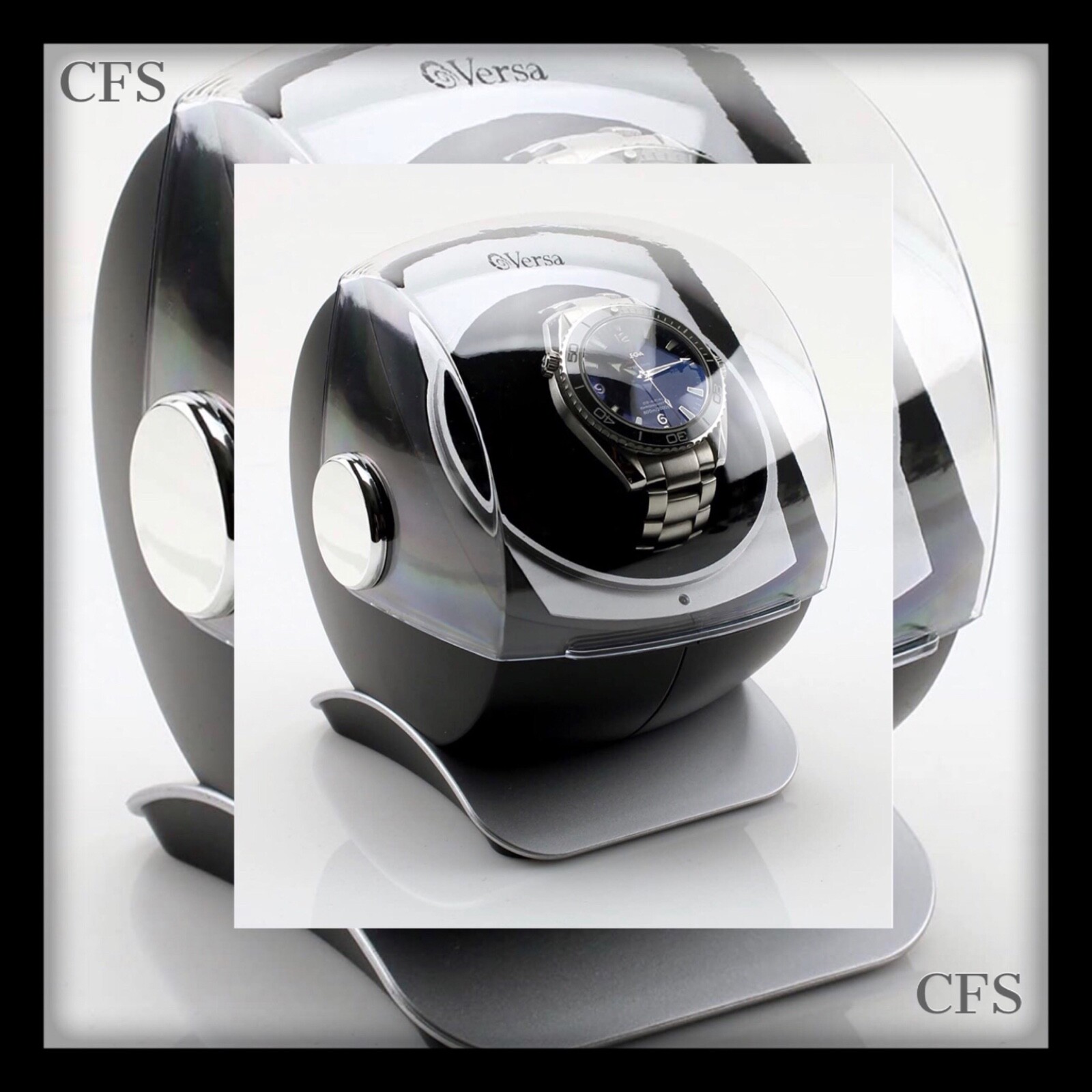 Versa Automatic Single Watch Winder with Sliding Cover eBay