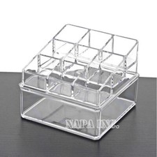Acrylic Lipstick Display Holder Makeup Organizer Nail Polish Storage In Clear