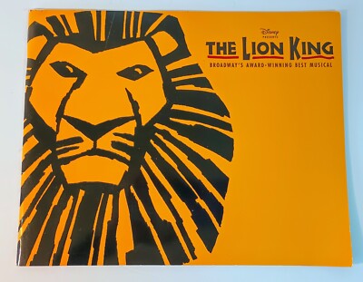 The Lion King Broadway's Award-Winning Best Musical Souvenir Brochure Las Vegas