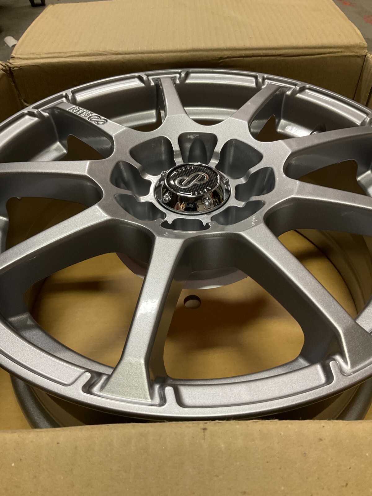 (QTY 1) Enkei EDR9 Silver Wheel Rim 15x6.5 4x100/114.3 +38mm FAST