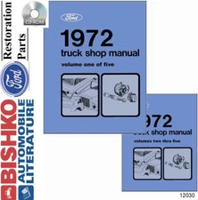 1972 Ford Truck Shop Service Repair Manual CD