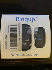 RingUp Wireless Door Bell Waterproof Battery Operated Chime Doorbell Alarm