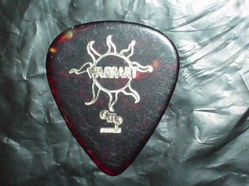 WARRANT Logo & Jani Lane Singer Signature 2000 Concert Tour RaRe GUITAR PICK