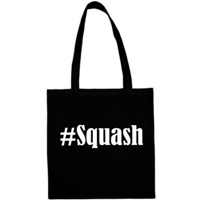 Tasche Beutel Baumwolltasche #Squash Hashtag Einkaufstasche Schulbeutel Turnbeut