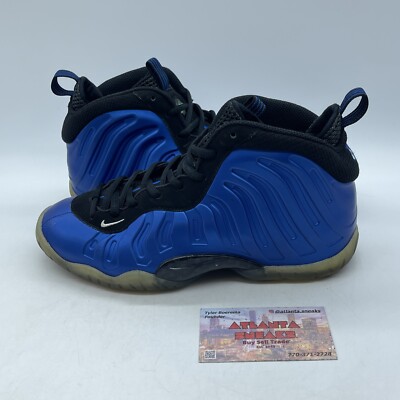 Size 5.5Y(GS) - Nike Little Posite One XX Mid Royal Black Suede Blue (898061-500 | eBay