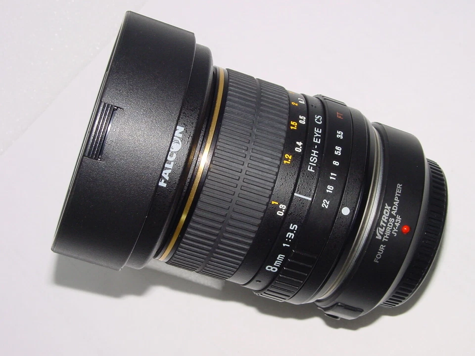 Falcon 8mm F/3.5 Fish Eye CS Lens for Olympus 4/3 & Micro 4/3 Mount - Mint - Image 2 of 4