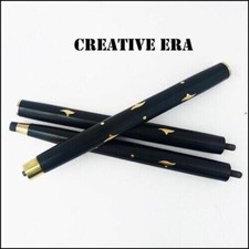 3 Fold Vintage Brass Wood Walking Stick Only For Cane Handle Only wooden shaft