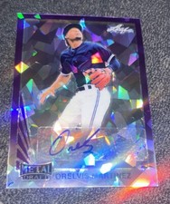 2020 Leaf Metal Draft 1990 Purple Crystals #4/10 Orelvis Martinez ROOKIE AUTO