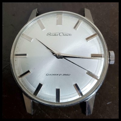 Seiko Crown J15011 Vintage 21 Jewels Stainless Steel Manual Seiko Crown J15011 Vintage 21 Jewels Stainless Steel Manual