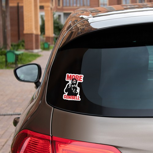More Cowbell Car Bumper Vinyl Sticker Decal - 第 2/4 張圖片
