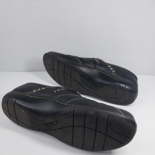 Clarks Bendables Damengröße 9,5 M Halbschuh schwarz Leder bequeme Schuhe Slipper - Bild 10 von 10