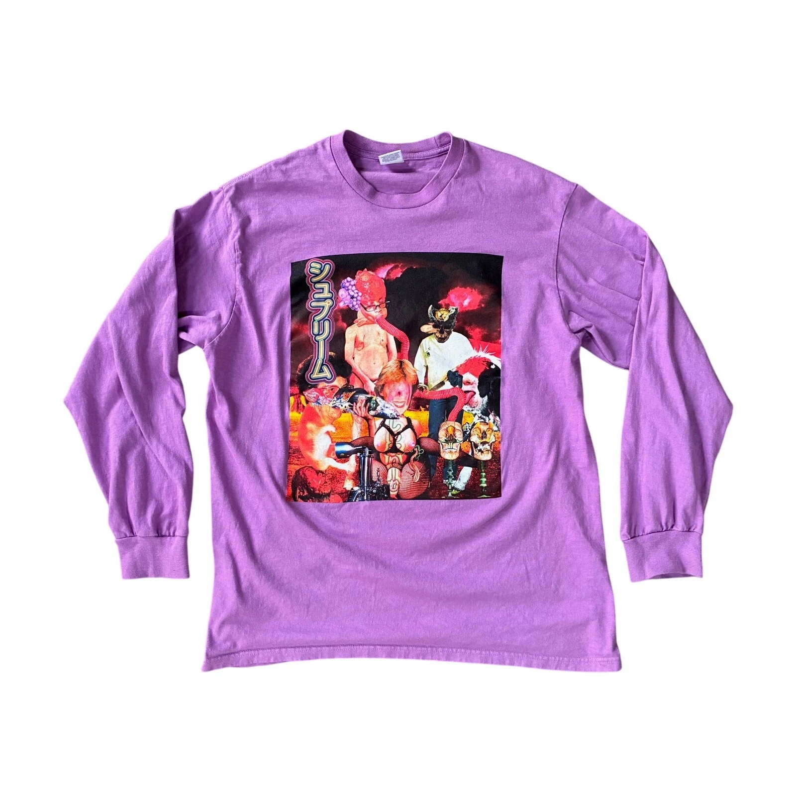 T shirt à manches longues Supreme Sekintani La Norihiro L violet graphique