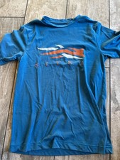 Sitka Youth T Shirt Blueish Green Size M Medium Logo Cotton Short Sleeve