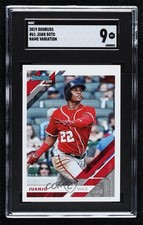 2019 Panini Donruss Variation Juan Soto (Zoomed In Juanjo) #61 SGC 9 MINT 01nl