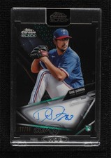 2021 Topps Chrome Black Green Refractor 77/99 Dane Dunning #CBA-DD Auto 06z2
