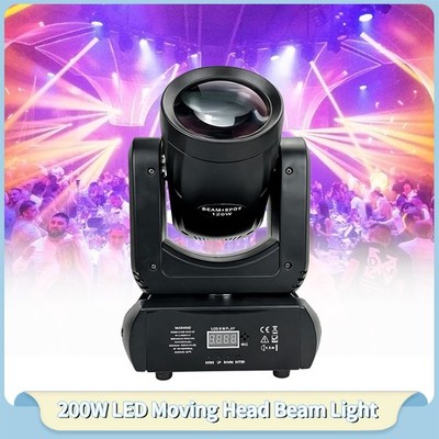 200W LED Beam DMX512 Moving Head Light Show Bar Nightclub Dj Stage Lighting