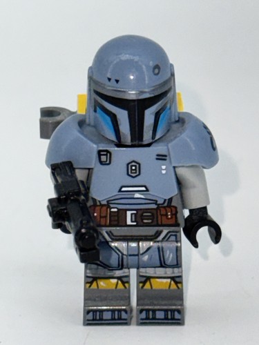 LEGO Star Wars Mandalorian Minifigure Gray Plastic Jetpack Blaster Helmet Armor