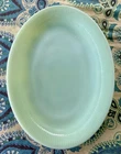 Vintage Fire King Jadeite Oval Plate Platter 9x12 Green Glass from 1948-1950