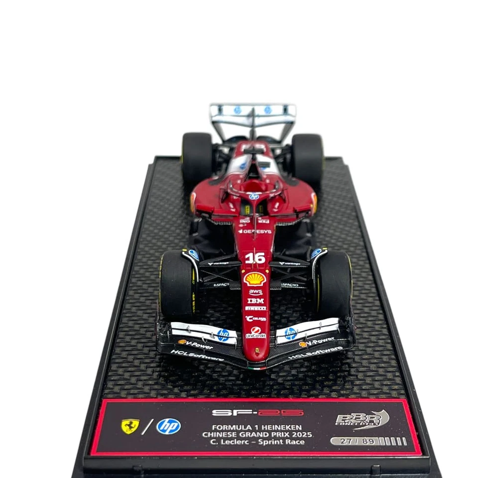 Modellino F1 BBR Models 1/43 Ferrari SF-25 Charles Leclerc #16 Sprint Race Ch... - Immagine 2 di 4