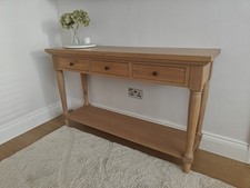 NEPTUNE Henley Oak Console Table With Draws