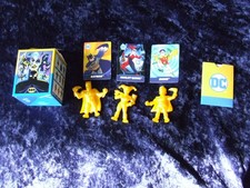 NEW 2024 DC Comics Mini Figures  Cards Set 1 Yellow Wendy's Kids Meal Toy