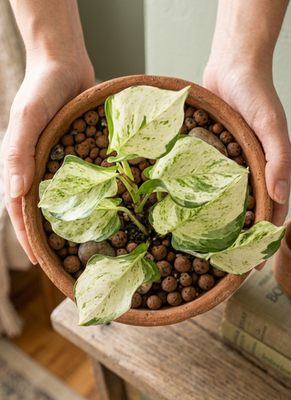 Harlequin Manjula Pothos Live 3" Pot | Rare Variegated Indoor Easy Care  Plant | eBay
