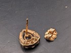 🔥 BALLOU 14K GOLD TANZANITE & DIAMOND STUD EARRINGS NEW IN BOX 2.3 GRAMS SIGNED — photo 8