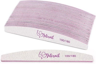 12 Stück Nagelfeilen Profi doppelseitig Emery Board 100/180 Körnung Nagelfeile N