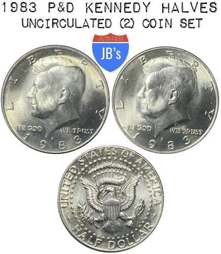 1983 P & D Kennedy Half Dollar (2) Coin Set BRILLIANT UNCIRCULATED (BU)