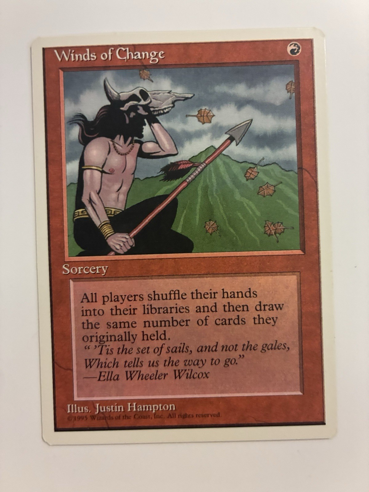 MTG Magic the Gathering Winds of Change 4th Edition 1995 LP Light Play