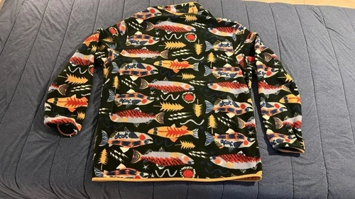 Patagonia Synchilla Fleece Snap-T Pullover Jacket Men’s XXL RARE TROUT ENERGY image 4