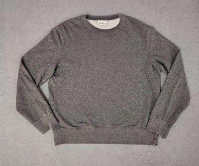 NWOT Acne Studios Men's Casey Gray Cotton (XL) Midweight Sweatshirt Relaxed Fit