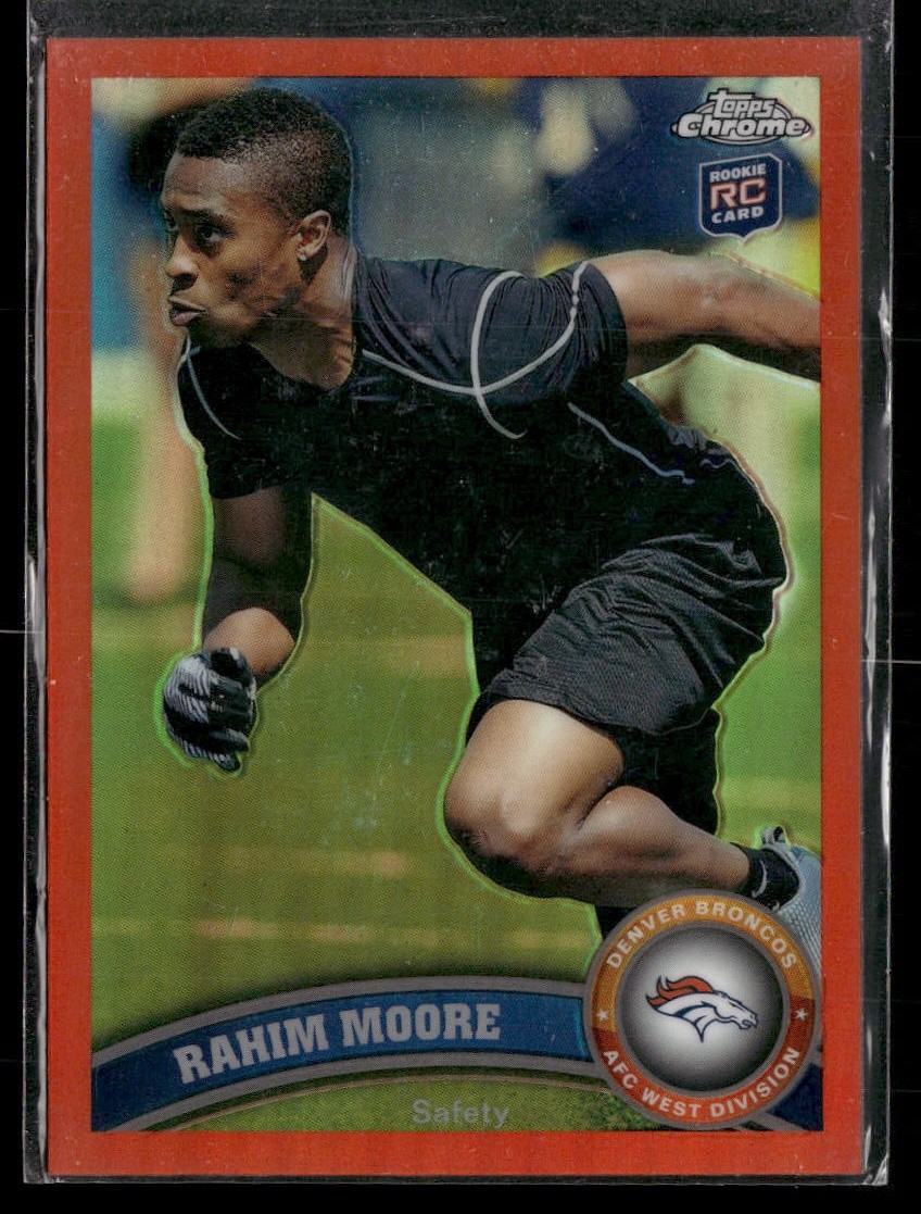 Rahim Moore Topps Chrome #44 Orange Refractor