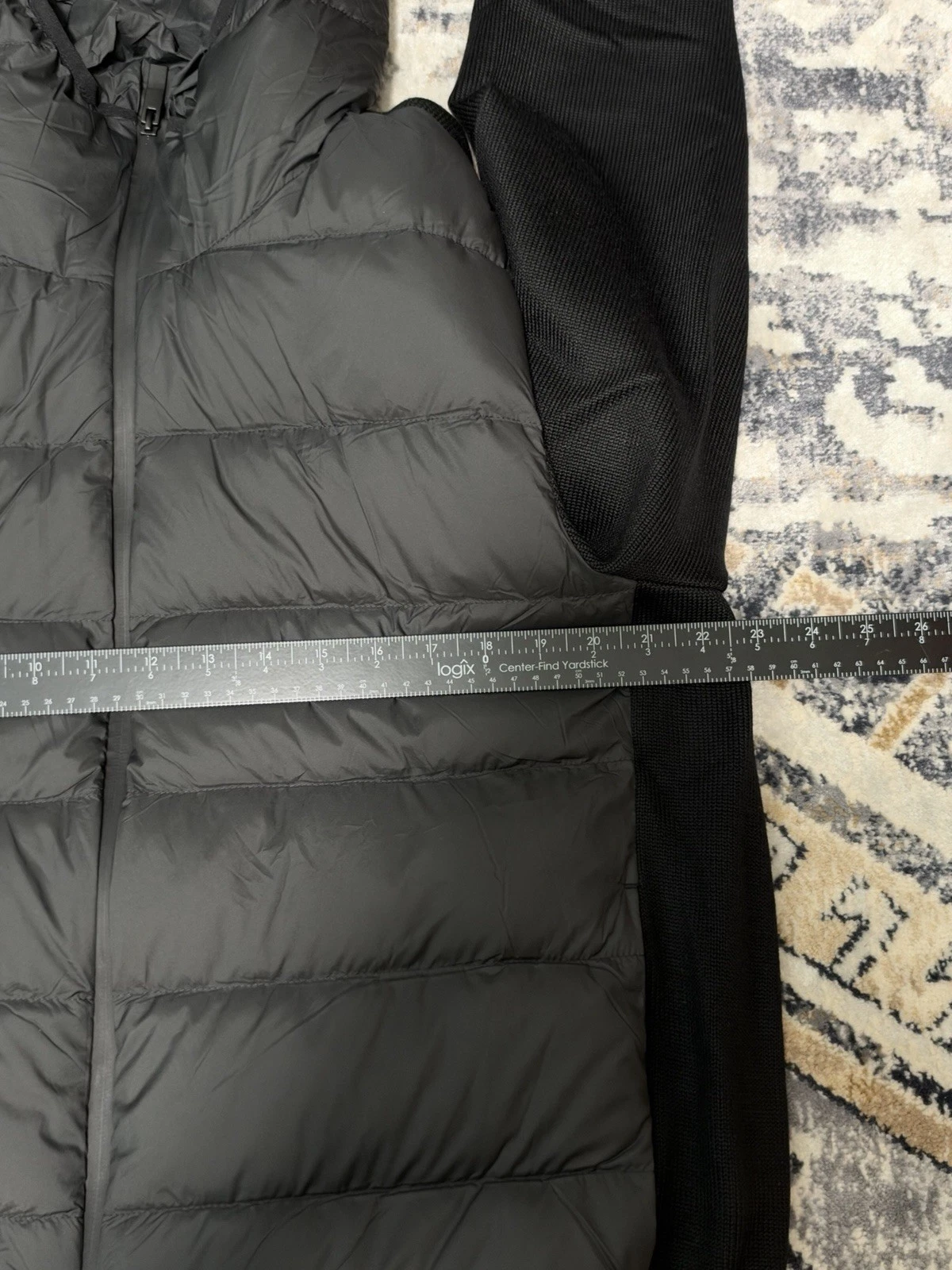 Moncler Black Hooded Paneled Zipped Jacket Mens Size 4 / XL image 7