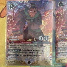 Disney Lorcana Mulan, Charging Ahead 3/C2 Enchanted Foil DLC Promo