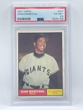 1961 Topps #417 Juan Marichal Rookie Card HOF PSA 6.5