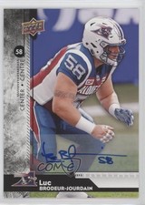 2018 Upper Deck CFL Auto Luc Brodeur-Jourdain #185 Auto 2b2