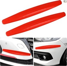 2PCS Anti-Collision Bumper Guard Strip, Anti-Scratch Bumper Protect Color: Red