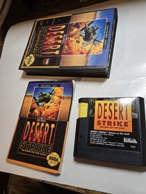 Sega Genesis - Desert Strike: Return to the Gulf CIB Complete. Case Corner Chip