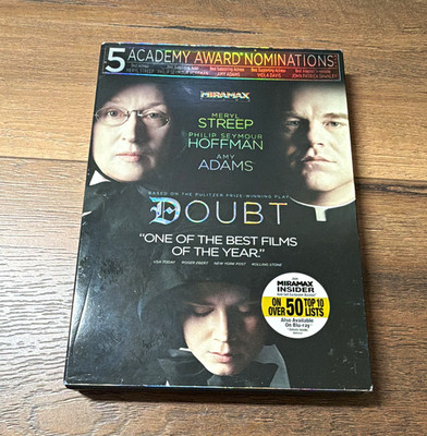 Miramax Doubt DVD Meryl Streep Philip Seymour Hoffman PG-13 2009 WS Subs
