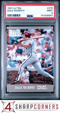 1991 ULTRA #270 DALE MURPHY PHILLIES PSA 9