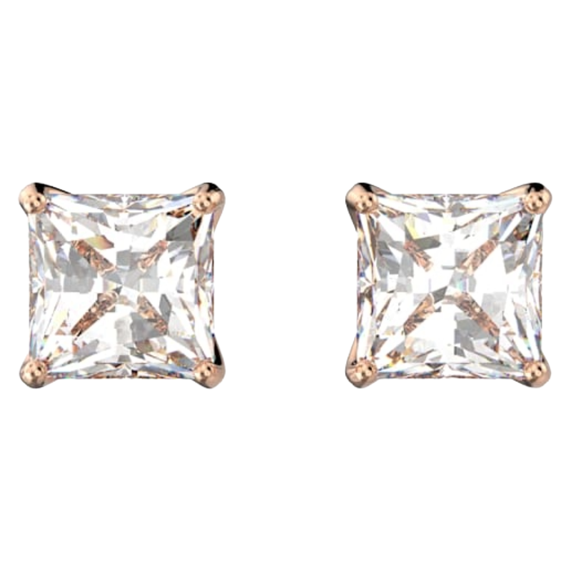 Swarovski Stud Earrings Rose Gold Attract 5431895