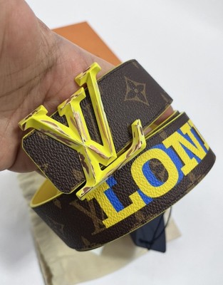 Louis Vuitton x Virgil Abloh ‘London’ Print Reversible Belt RARE* Size:  100 UK