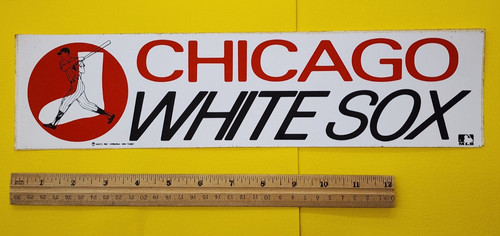 Vintage 1970s Chicago White Sox Bumper Sticker Rare