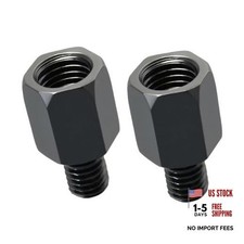 2PCS Motorcycle Mirror Adapter 10mm Left to 8mm Right