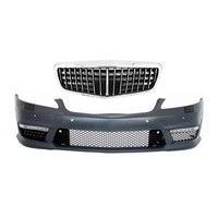 FrontstoßStange FüR Mercedes S W221 05-12 Einzelrahmen-Frontgrill S63 S65 Look